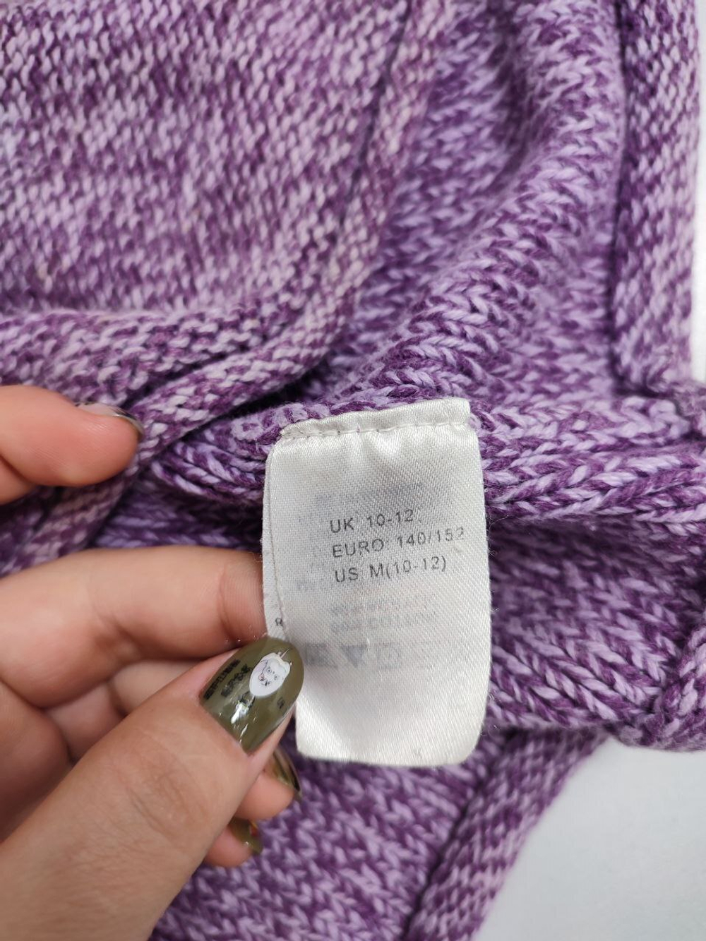 Платье вязаное на 10-12 лет