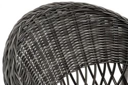 "Сицилия" плетеный стул из искусственного ротанга, цвет графит