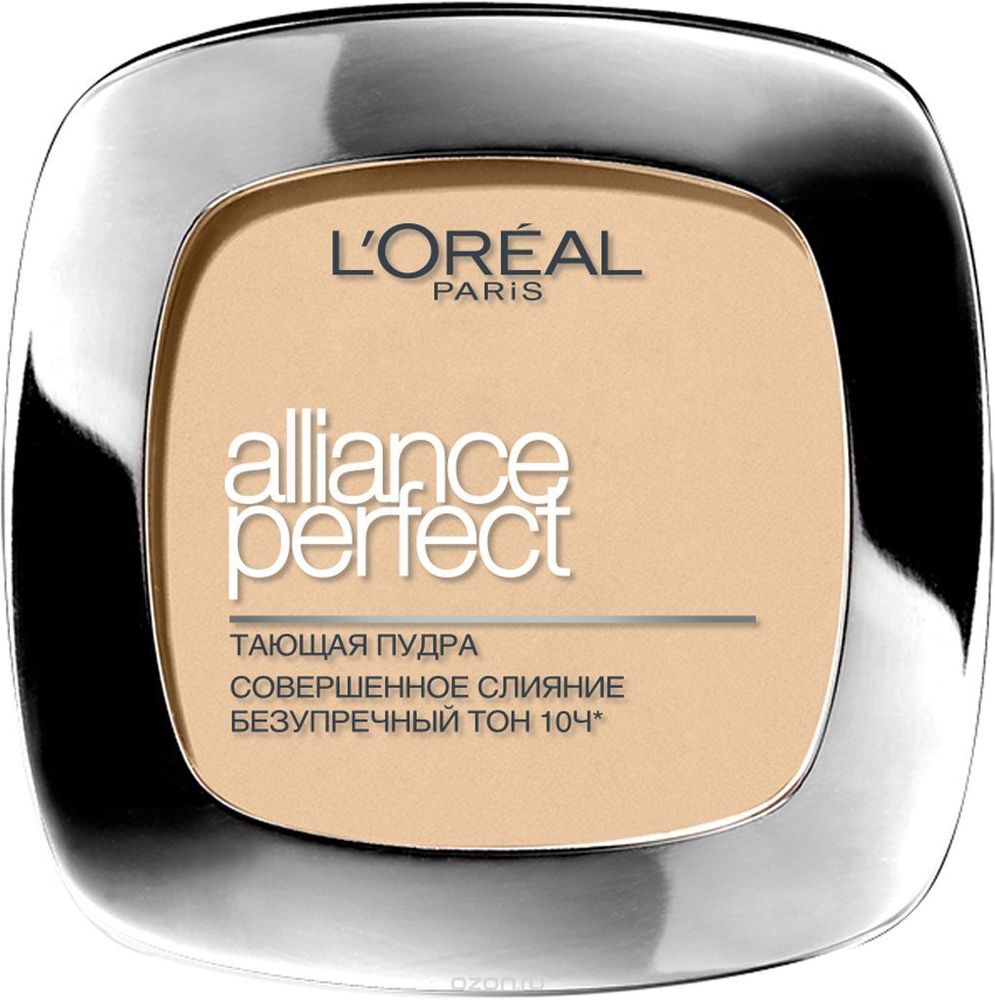 L&#39;Oreal Paris Пудра Alliance Perfect, Совершенное слияние, выравнивающая и увлажняющая, тон № D5, Бежевый золотистый, 9 гр