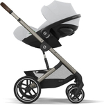 Коляска Cybex Balios S Lux TPE complete Cloud G Fog Grey Base G 4 в 1 Stormy Blue с дождевиками