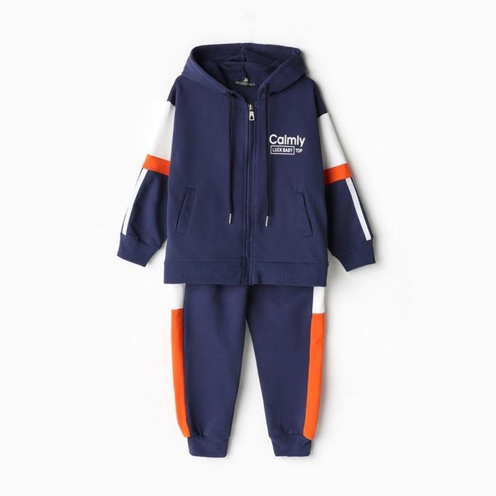 Спортивный костюм для девочек А.4437D-B39, т.синий, р. 86-92см 9730367