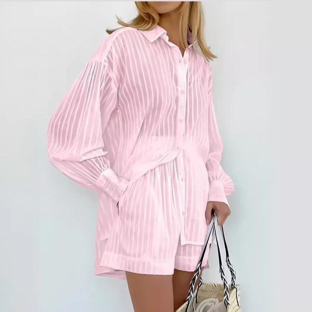 ДО ХЛОПОК Рубашка Шорты КРАПИНКА