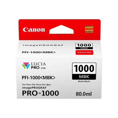 Картридж Canon PFI-1000MBK (matte black) 80 мл