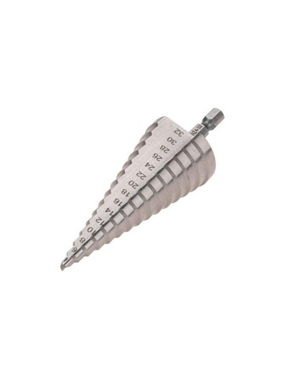 Сверло по металлу ступенчатое 4.0-32.0мм Kranz KR-12-6603