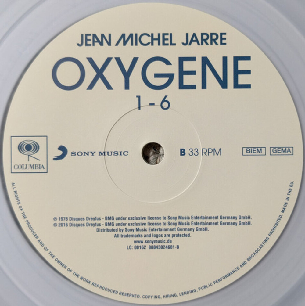 Jean-Michel Jarre / Oxygene Trilogy (40th Anniversary Edition)(Clear Vinyl)(3LP+3CD)