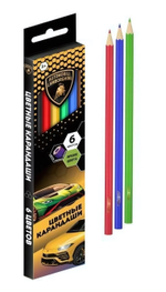 Карандаши 6цв. шестигран. "Ламборгини" (Умка)