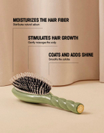 La Bonne Brosse Массажная расческа для волос N 03 Essential Sensitive Scalp Brush - Creamy White