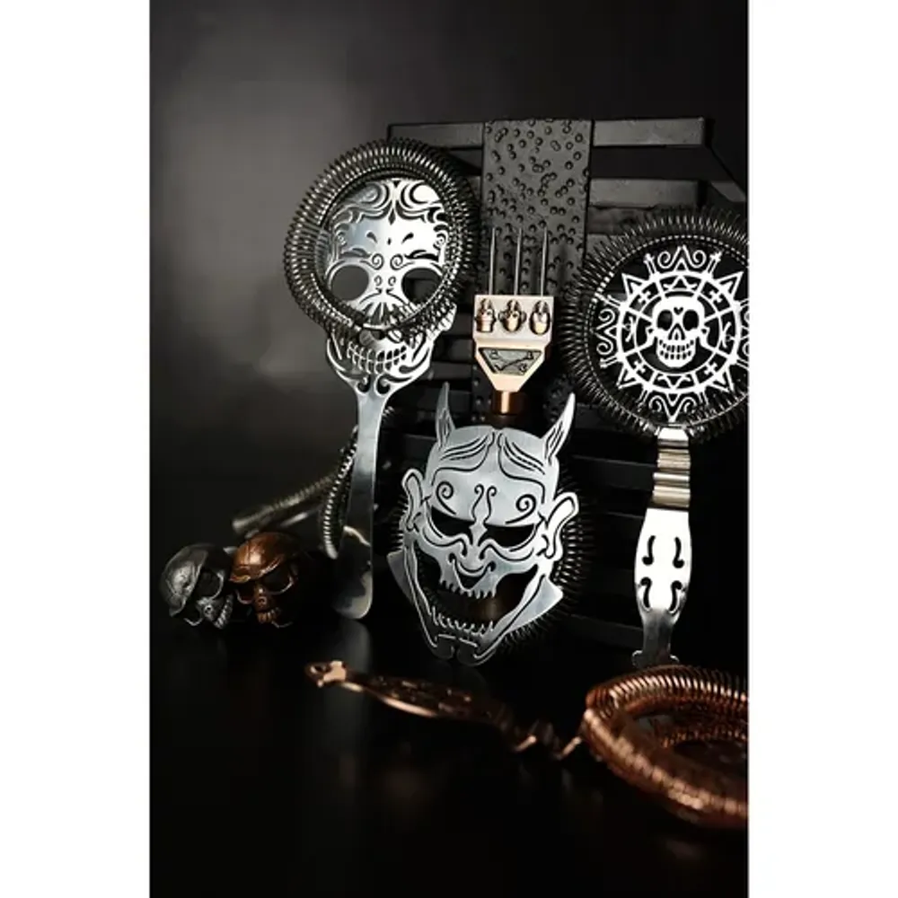 Стрейнер барный нерж. 22,3 см d 9,5 см Череп Skull B'Guys P.L.- Barbossa