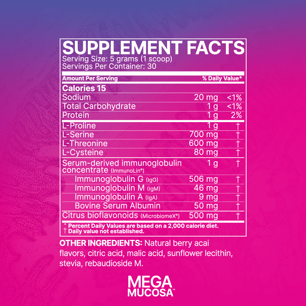 MegaMucosa 150 г Berry Acai Flavored Microbiome Labs