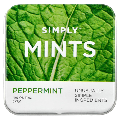 Simply Gum, Mints, перечная мята, 30 г (1,1 унции)
