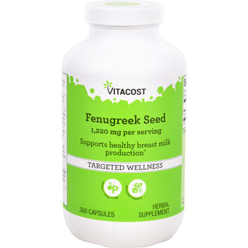 Vitacost, семена пажитника, 360 капсул (610 мг в 1 капсуле)