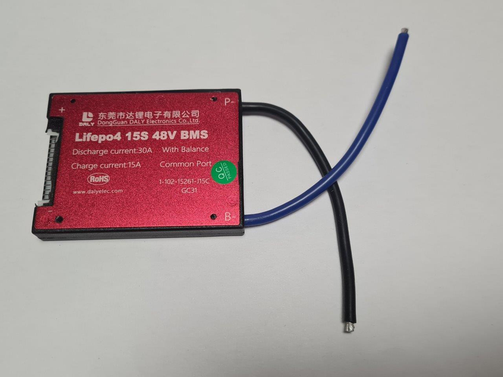 Плата контроля BMS LiFePO4 15S 48V 30A