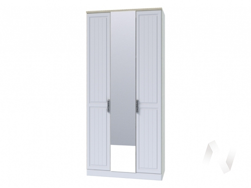 Шкаф 3-х створчатый секция-8 НКМ Венеция-1 (дуб сонома/белое дерево)