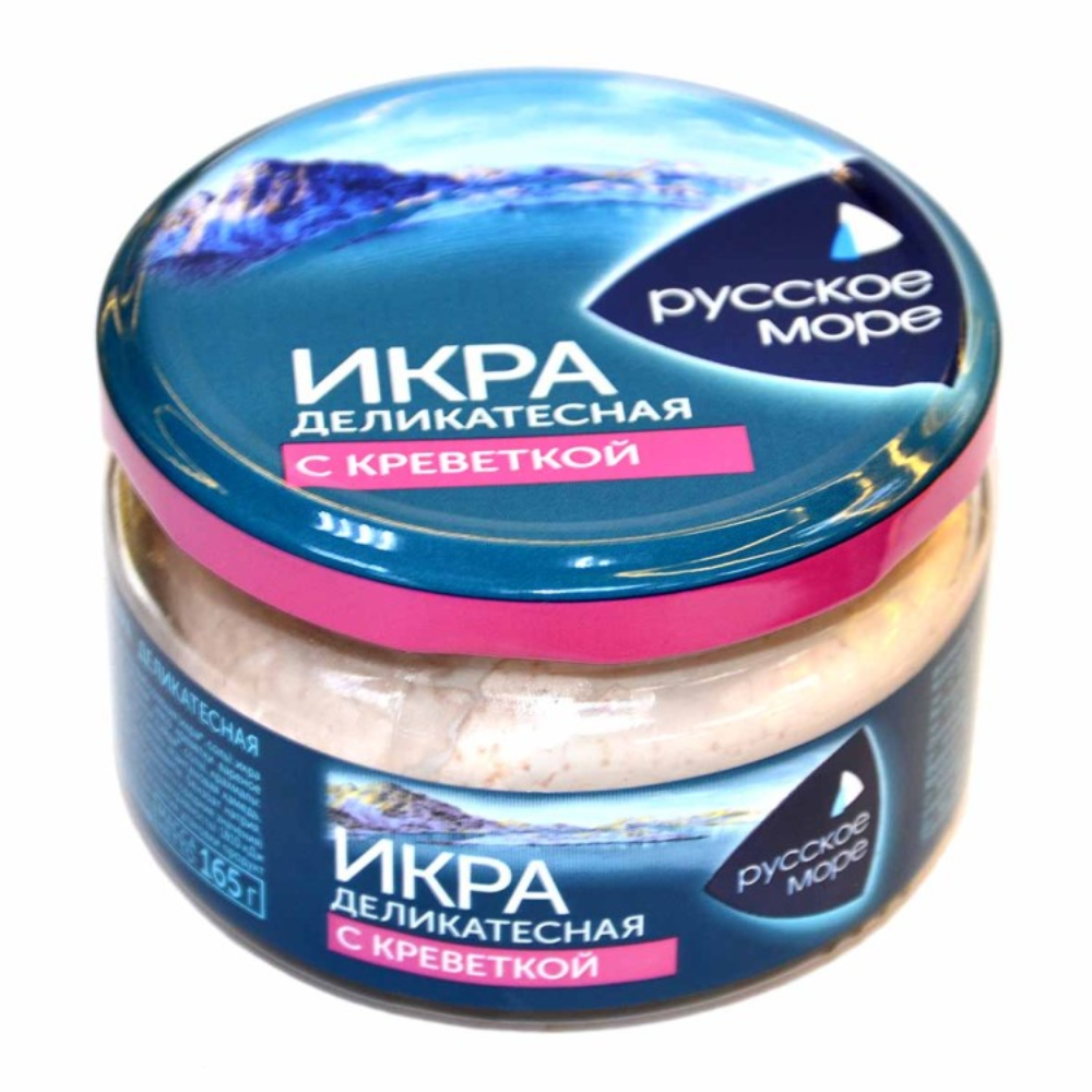 Икра Русское Море деликатесная с креветкой 165гр