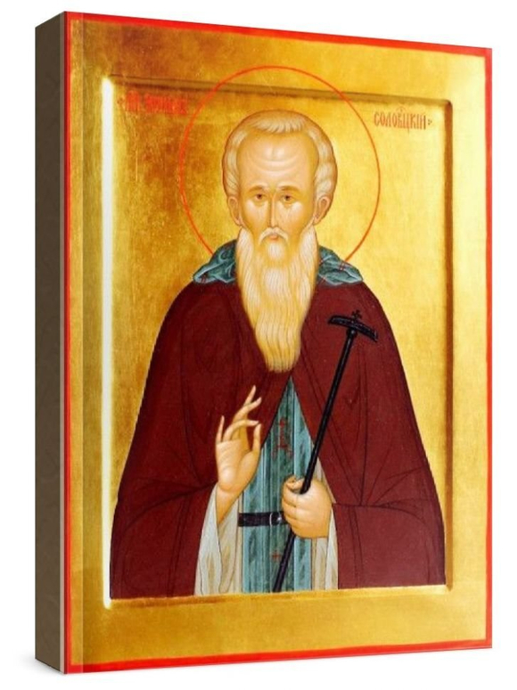 Иринарх Соловецкий (рукописная икона)