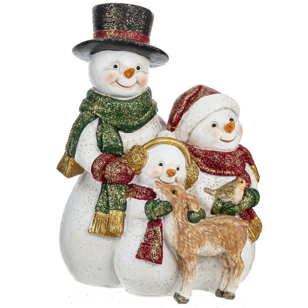GAEM Фигурка декоративная "Снеговики", L12 W9 H16,5 см