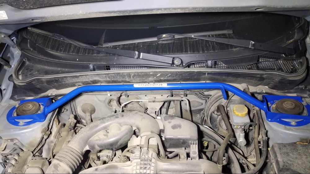 Распорка передних стоек (цельная) Subaru Forester 3 (SH) и Subaru Impreza (GH)
