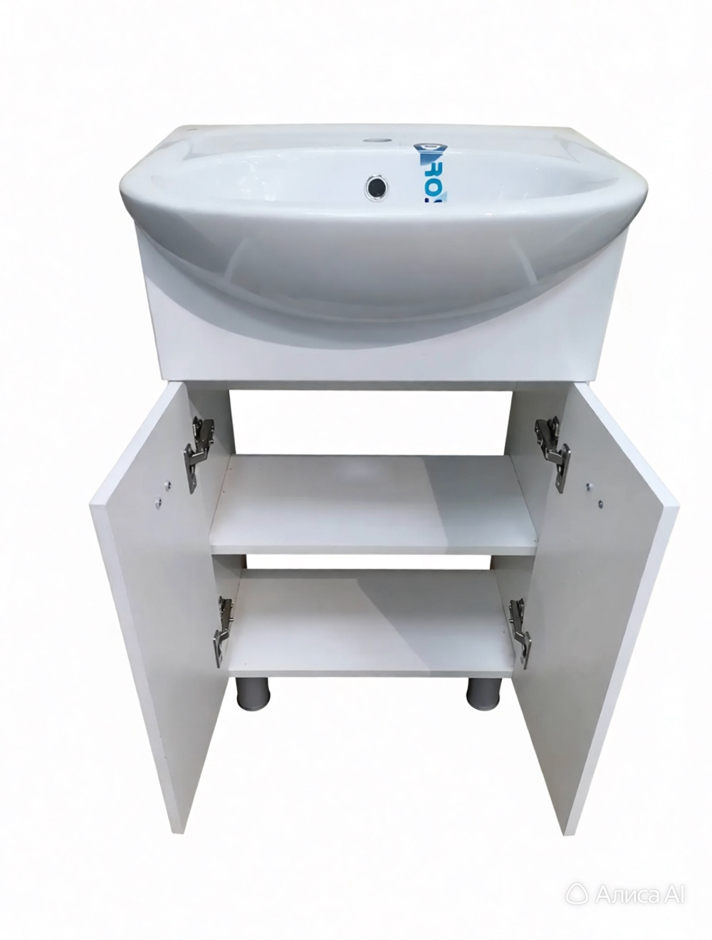 Тумба Греция 55 с умывальником Уют (в комплекте)