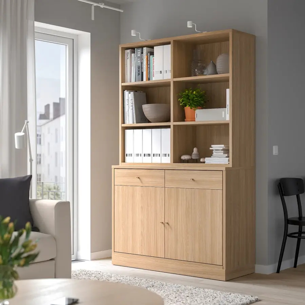 Книжный шкаф - TONSTAD IKEA/  ТОНСТАД  ИКЕА,  200,5х121 см,  светло-коричневый