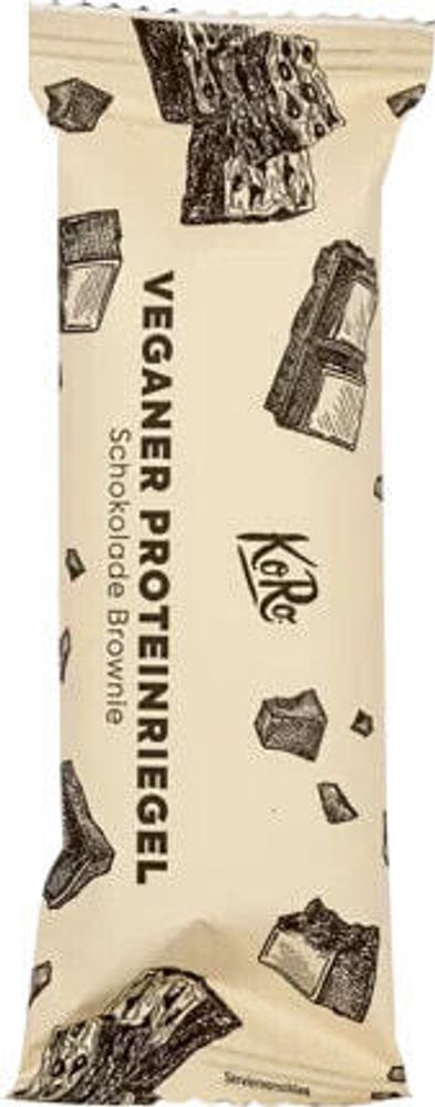 Proteinriegel Schokolade Brownie Geschmack, vegan, 55 g