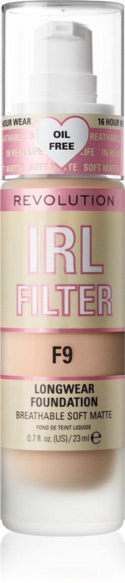 Makeup Revolution IRL Filter - Долговечная матирующая основа, 23 ml