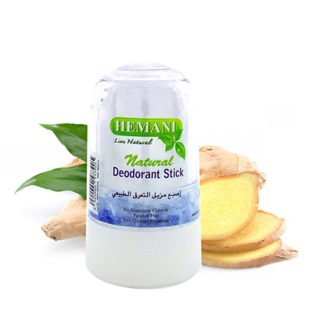 дезодорант кристалл Алунит Куркума Хемани (Deodorant stick Turmeric Hemani), 70 гр