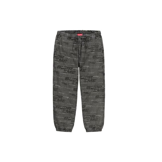 Supreme FW19 Week 3 Dimensions Logo Denim Skate Pant logo