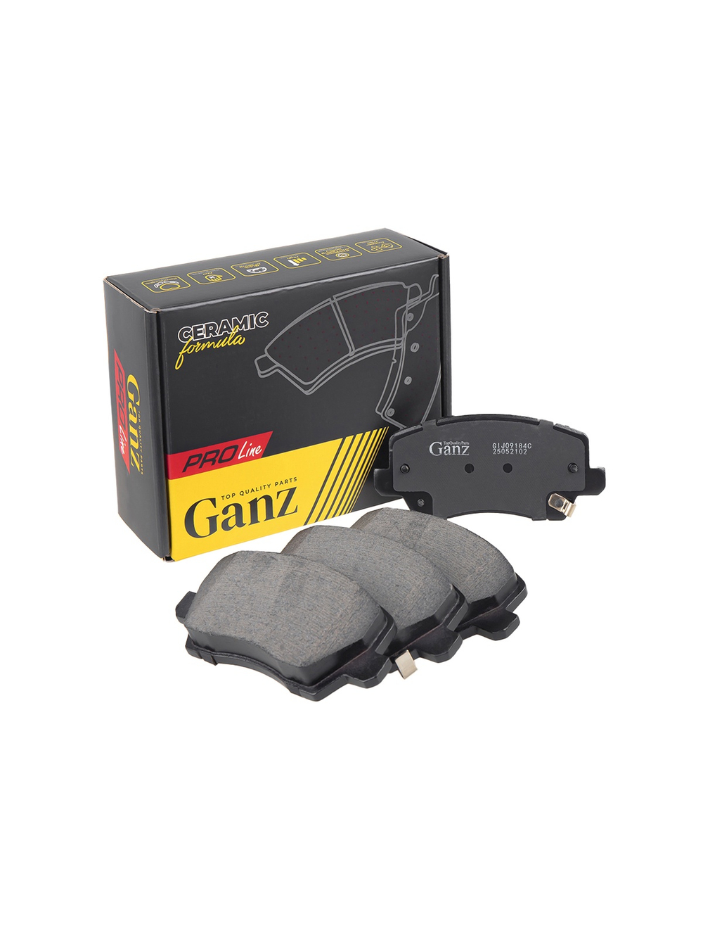 Колодки передние PRO-Line Ceramic KIA Picanto III 17-> GANZ GIJ09184C