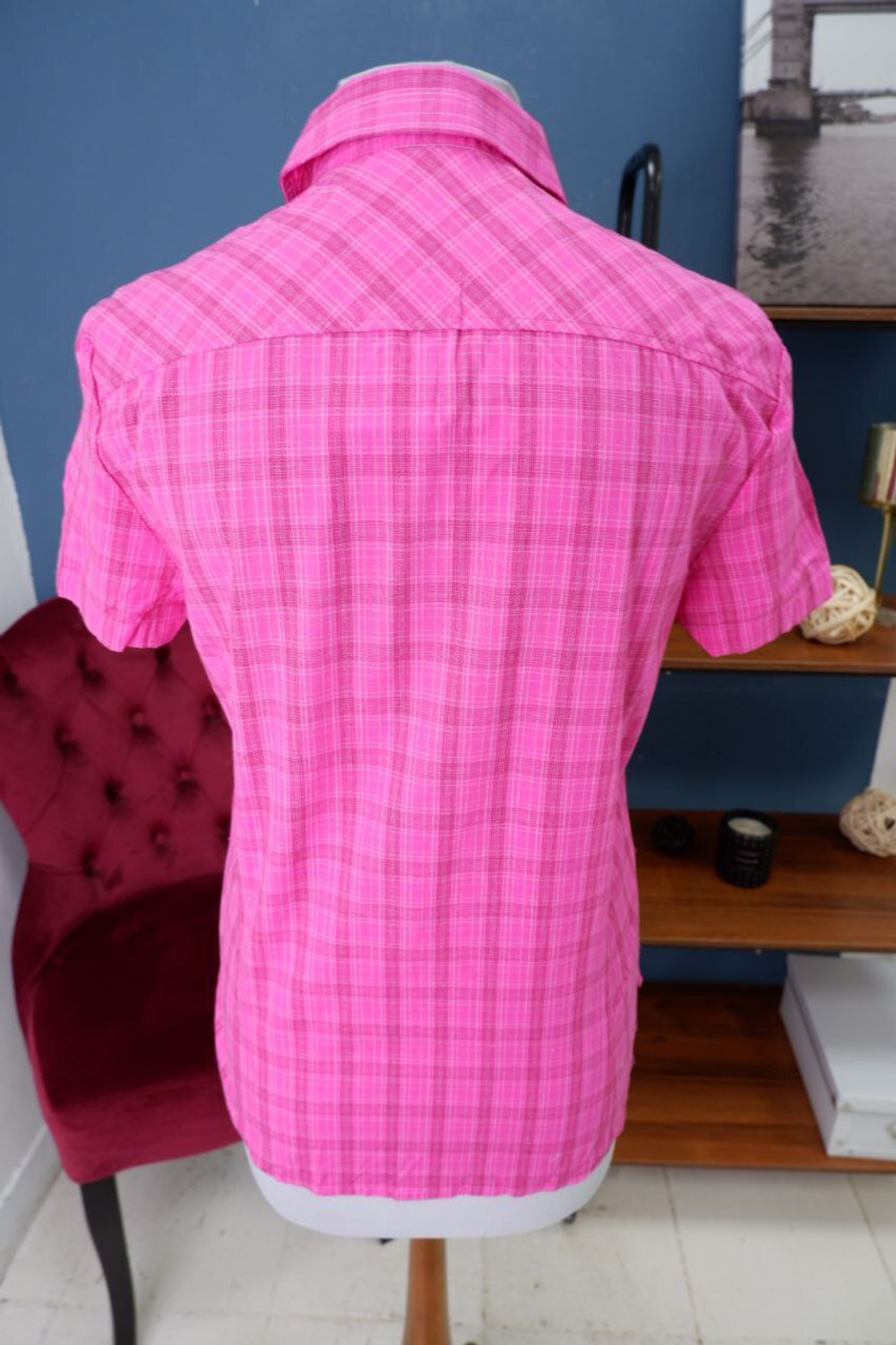 Рубашка Crane в клетку 44-46 размер, новая