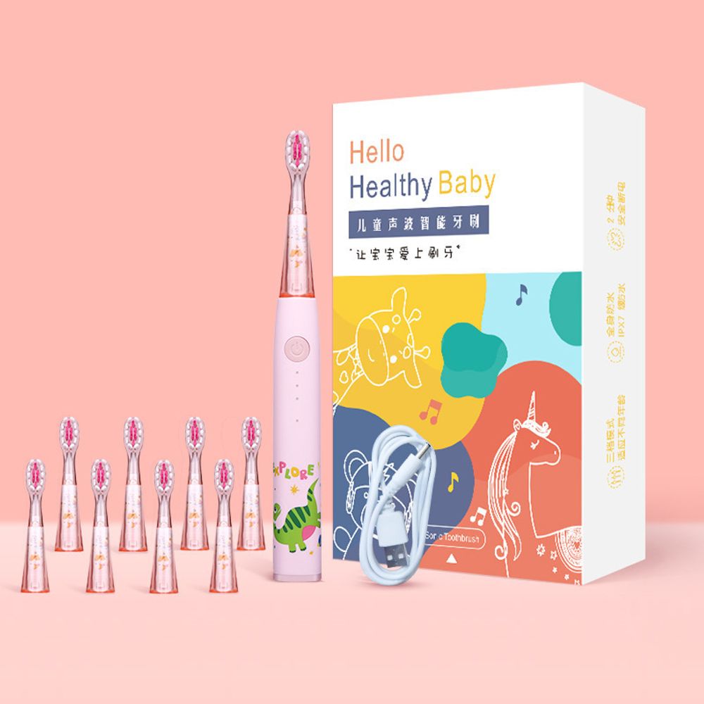 Электрическая зубная щетка детская &quot;Healthy&quot;, розовая