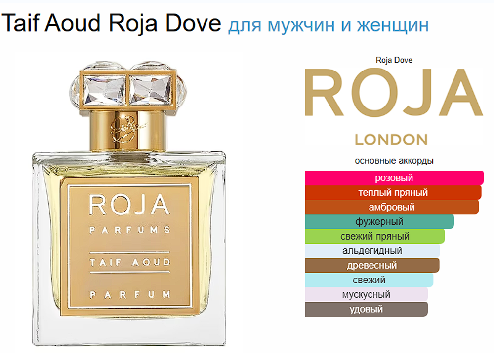 Roja Dove Taif Aoud 100 ml (duty free парфюмерия)