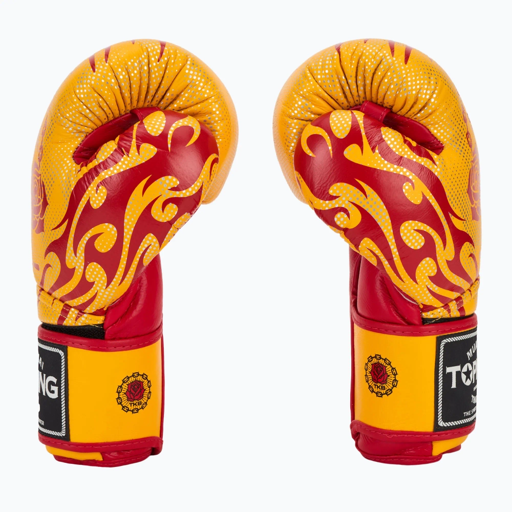 Боксёрские перчатки Top King Boxing Dragon yellow