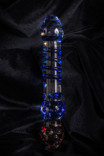 Фаллоимитатор стеклянный прозрачный 20,5 см