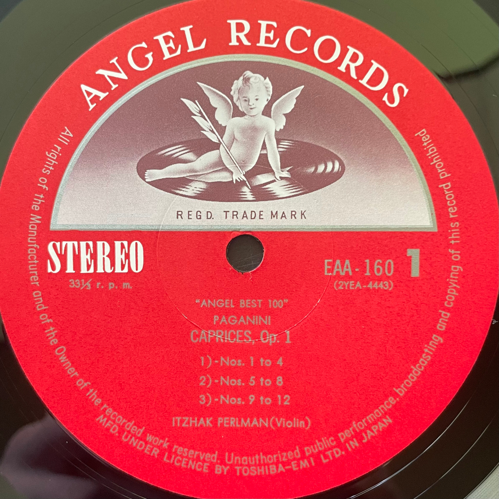 Паганини - Ицхак Перлман — 24 каприса (Япония)