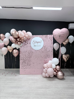 Фотозона на 8 марта Пайетка Solaair розовое золото #4876