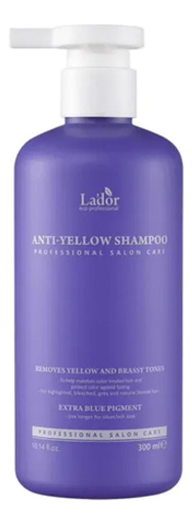 Lador Шампунь оттеночный против желтизны волос - Anti yellow shampoo, 300мл