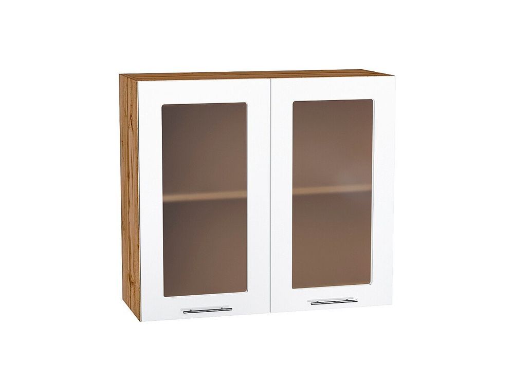 Шкаф верхний с 2-мя остекленными дверцами Валерия-М