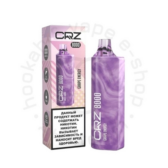 Одноразовая ЭС CRZ 8 000 &quot;Виноградный энергетик&quot; (Grape energy) (М)