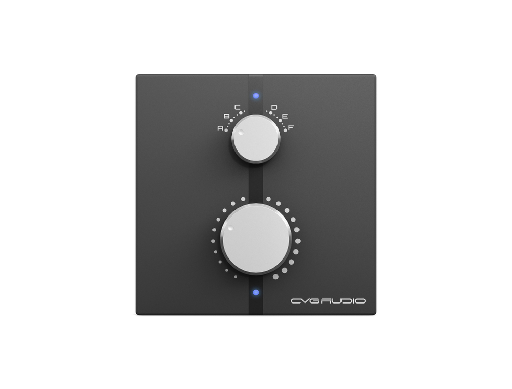 CVGAUDIO WP-4BL Дистанционный зональный настенный регулятор громкости / селектором входов для усилителей серии MDA, цвет черный