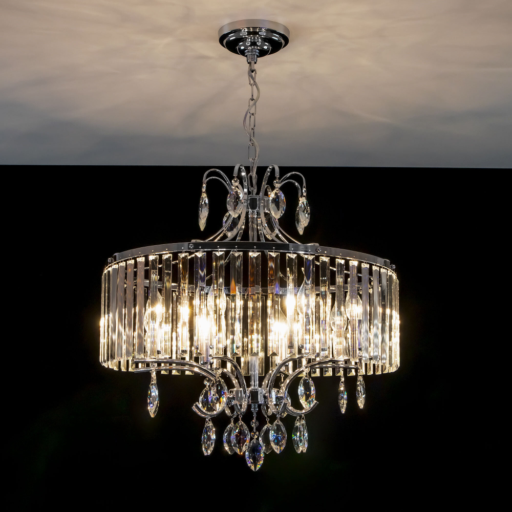 Citilux Инга CL335181 Люстра подвесная хрустальная Хром