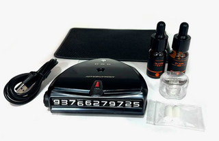 Ароматизатор-игрушка -на торпеду- Автовизитка -(жидк)- YC-07BL черный (+шнур)