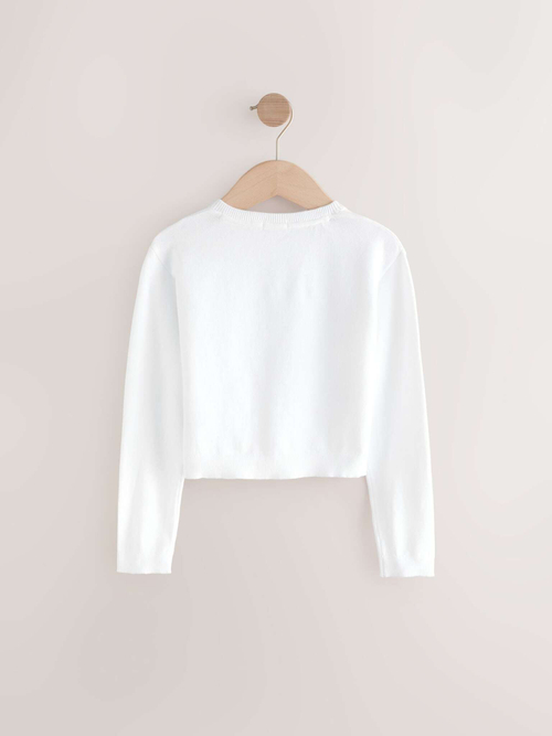 Кардиган для девочки Next E29-007, Белый