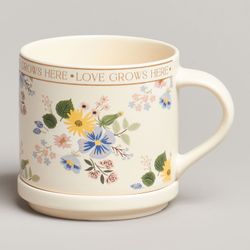 КРУЖКА С КРЫШКОЙ LEFARDSPRING FLOWERS 390МЛ. (КОР=24ШТ.)