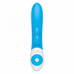Голубой вибратор The Kissing Rabbit