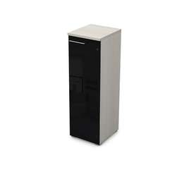 9НП.017.7Л Пенал средний со стеклом (400*450*1245), левый