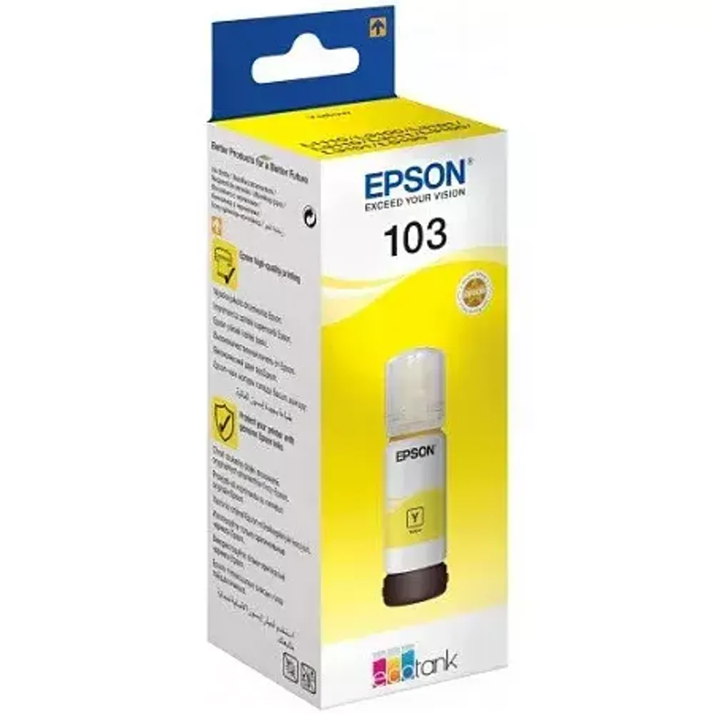 Контейнер с желтыми чернилами Epson C13T00S44A 103 EcoTank Yellow ink bottle