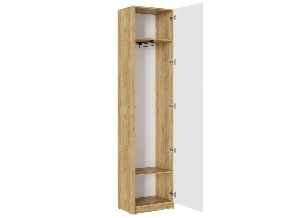 Прихожая с зеркалом комплект мебели Дуб Крафт Золотой/Серый Шифер, Бостон, 250х51х236 см Стиль