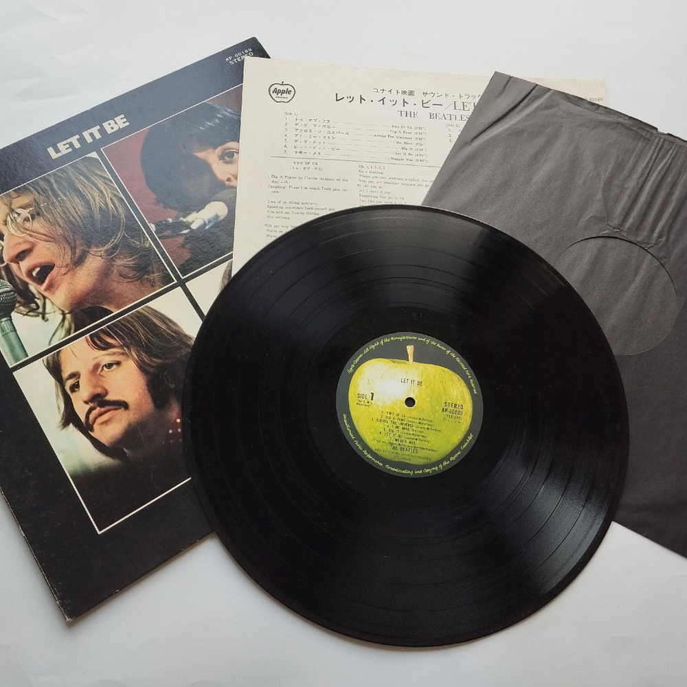 Винтажная виниловая пластинка LP The Beatles Let It Be (Japan 1971) (No Obi) Across The Universe