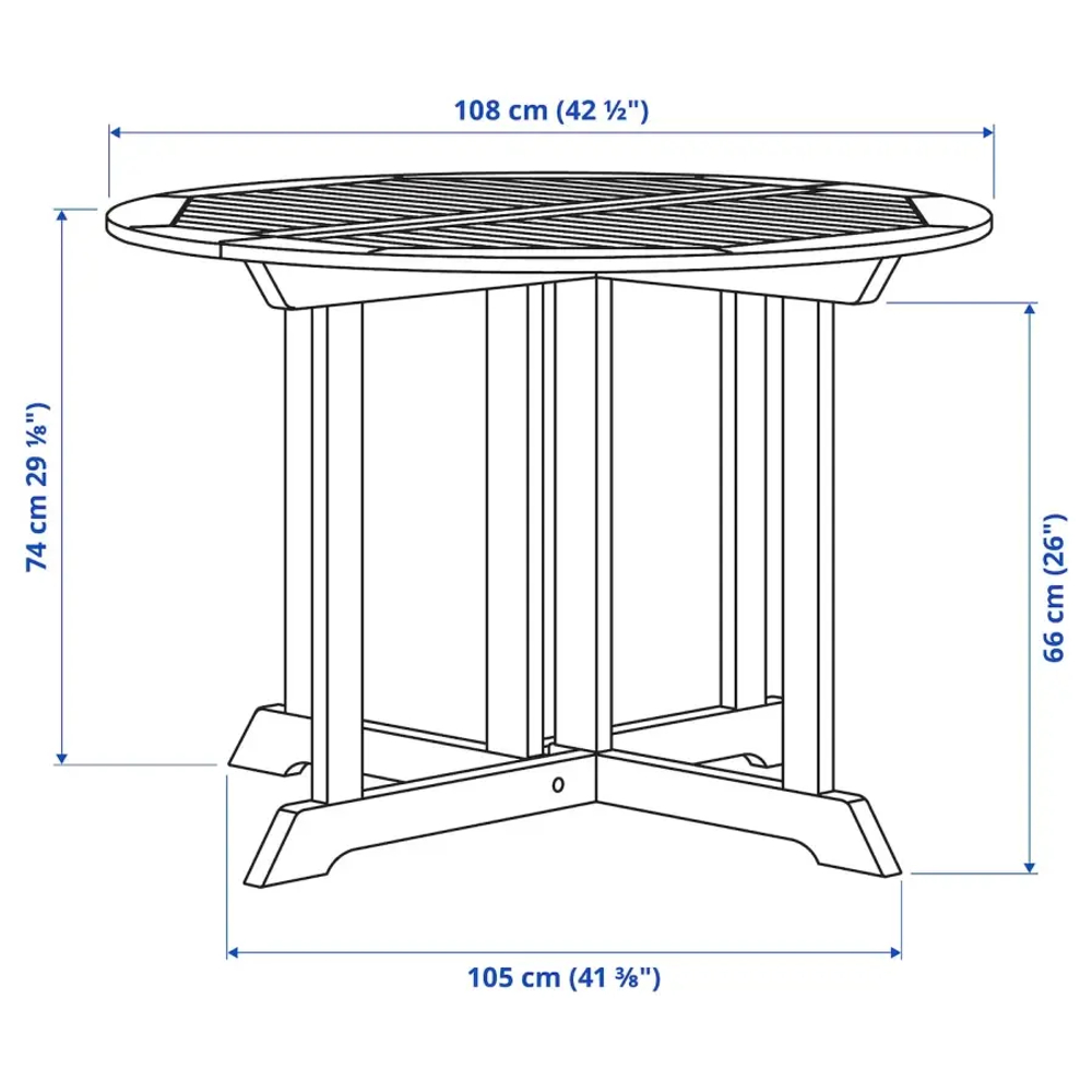 Стол + 4 стула - BONDHOLMEN IKEA/ БОНДХОЛЬМЕН ИКЕА, 115х75 см, белый