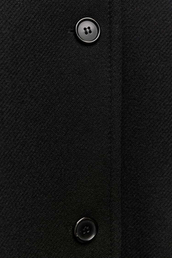 ZARA УКОРОЧЕННОЕ ШЕРСТЯНОЕ ПАЛЬТО — ZW COLLECTION, ЧЕРНЫЙ